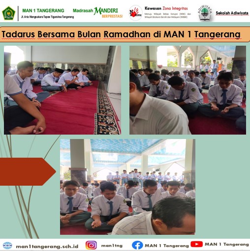 Tadarus Bersama Bulan Ramadhan di MAN 1 Tangerang